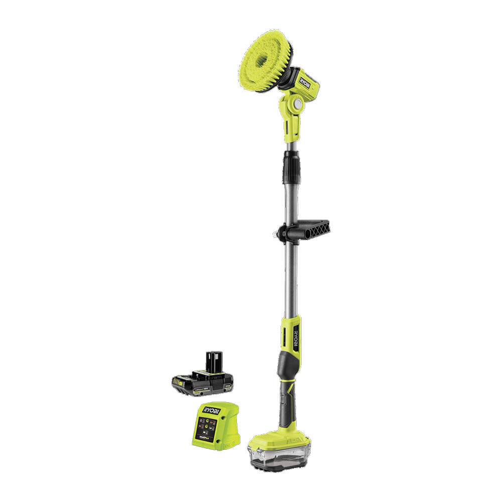 R18TPS-120G 18 V Li-Ion Akülü Teleskobik Yıkama Fırçası - RYOBI