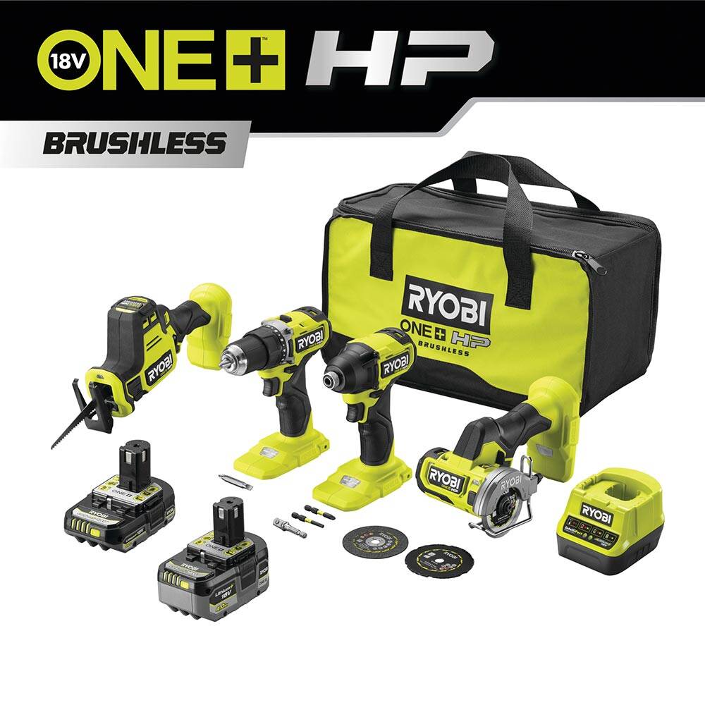 RCK184A-2C42S 18 V Li-Ion Bez Çantalı Kömürsüz Motor Akülü Kompakt Set 4'lü - 1
